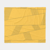 Couverture Polaire Design graphique abstrait simple, jaune et moderne (Devant (Horizontal))