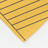 Couverture Polaire Design graphique abstrait simple, jaune et moderne (Coin)