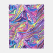 Couverture Polaire Design holographique L'art futuriste et chatoyant (Devant)