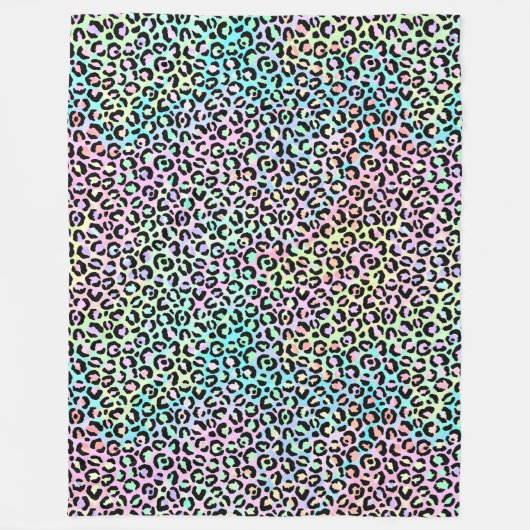 Couverture Polaire Design Iridescendant Leopard Series 5 (Devant)