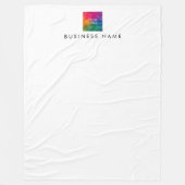 Couverture Polaire Design Moderne Simple Modèle Votre Logo Ici (Devant)