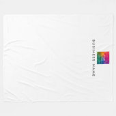 Couverture Polaire Design Moderne Simple Modèle Votre Logo Ici (Devant (Horizontal))