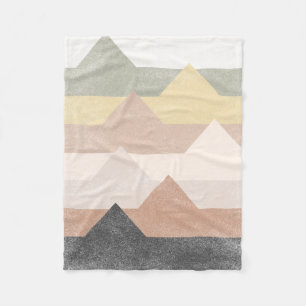 Couverture Polaire Design montagnard Abstrait