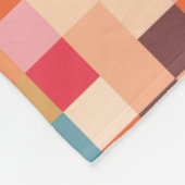 Couverture Polaire Design Motif Abstrait moderne (Coin)