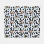 Couverture Polaire Design Motif animal de vache (Devant (Horizontal))