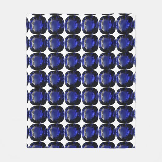 Couverture Polaire Design Motif Blue Sapphire (Devant)