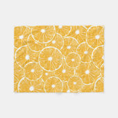 Couverture Polaire Design motif en tranches orange (Devant (Horizontal))