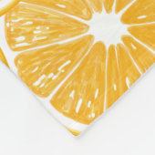 Couverture Polaire Design motif en tranches orange (Coin)
