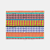 Couverture Polaire Design Motif moderne Boho Bohemian Stripes (Devant (Horizontal))