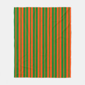 Couverture Polaire Design Motif Orange Green (Devant)