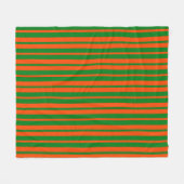 Couverture Polaire Design Motif Orange Green (Devant (Horizontal))