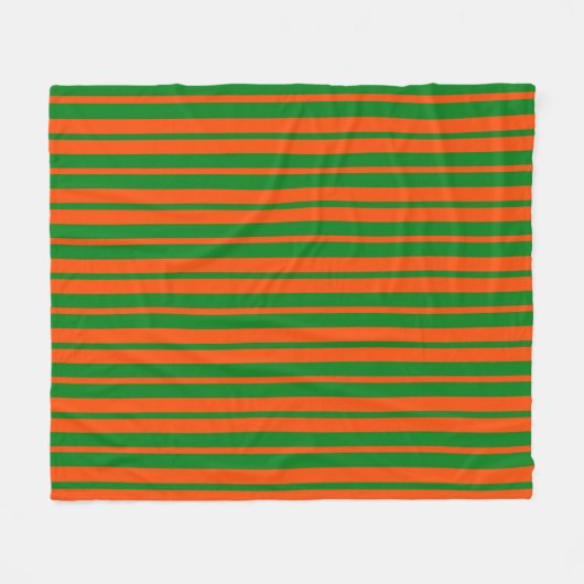 Couverture Polaire Design Motif Orange Green (Devant (Horizontal))