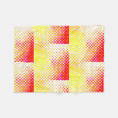 Couverture Polaire Design Motif rose jaune (Devant (Horizontal))