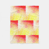 Couverture Polaire Design Motif rose jaune (Devant)