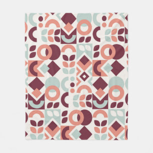 Couverture Polaire Design motif scandinave. Retro moderne simple b