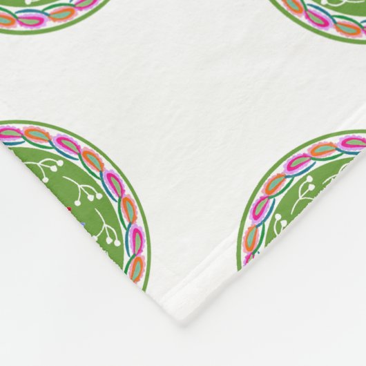 Couverture Polaire Design Otomi moderne (Coin)