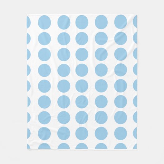Couverture Polaire Design Pois bleu (Devant)