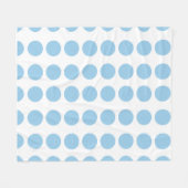 Couverture Polaire Design Pois bleu (Devant (Horizontal))