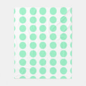 Couverture Polaire Design Pois vert (Devant)
