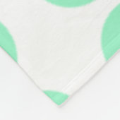 Couverture Polaire Design Pois vert (Coin)