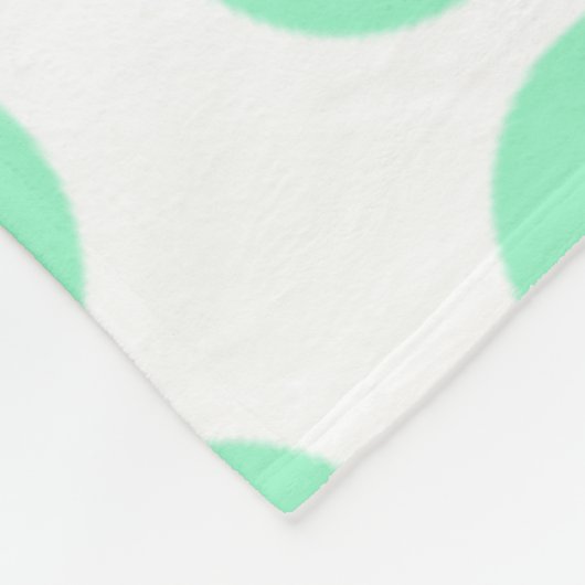 Couverture Polaire Design Pois vert (Coin)