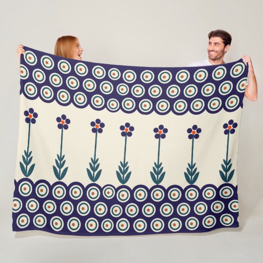 Couverture Polaire Design polonais de céramiques traditionnelles (En situation)