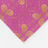 Couverture Polaire Design rose et or (Coin)