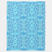Couverture Polaire Design rose opulent dans le turquoise (Devant)