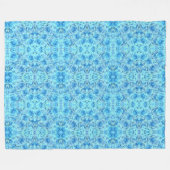 Couverture Polaire Design rose opulent dans le turquoise (Devant (Horizontal))