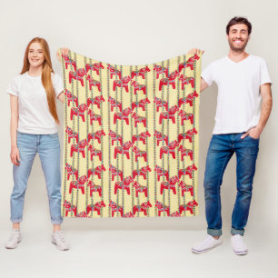 Couverture Polaire Designs suédois, Dala Horses