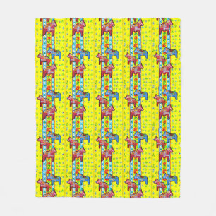 Couverture Polaire Designs suédois, Dala Horses
