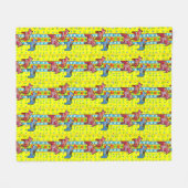 Couverture Polaire Designs suédois, Dala Horses (Devant (Horizontal))