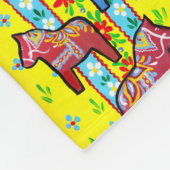 Couverture Polaire Designs suédois, Dala Horses (Coin)