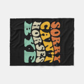Couverture Polaire Désolé Can' ; t Chevaux Bye T-shirt.png (Devant (Horizontal))