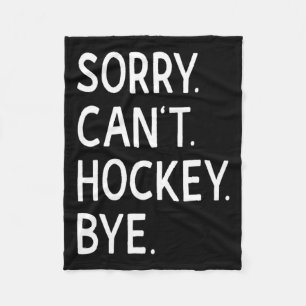 Couverture Polaire Désolé Can#39 ; t Joueur de hockey des entraîneurs