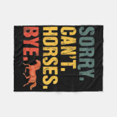 Couverture Polaire Désolé Chevaux Cant Bye Equestrian Équitation (Devant (Horizontal))