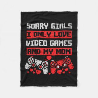 Couverture Polaire Désolé Filles J'Aime Seulement Jeux Vidéo Et Mon G