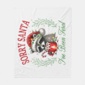 Couverture Polaire Désolé Père Noël, j'ai été fière (Devant)