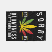 Couverture Polaire Désolé Pour Ma Bluntness, C'Est Comme Ça Que Je Ro (Devant (Horizontal))