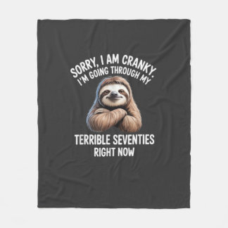 Couverture Polaire Désolée je suis grincheuse je traverse mes terribl