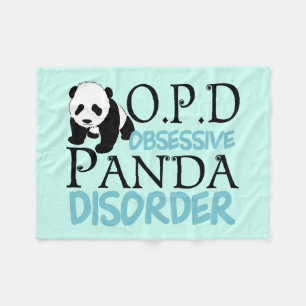 Couverture Polaire Désordre obsédant mignon de panda