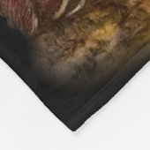 Couverture Polaire Dessin animal rouge d'art de Fox ce que le renard (Coin)