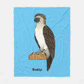 Couverture Polaire dessin animé d'aigle des Philippines (Devant)