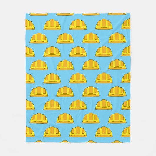 Couverture Polaire Dessin animé de casque jaune (Devant)
