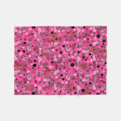 Couverture Polaire Dessin animé de cochon rose (Devant (Horizontal))