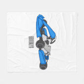 Couverture Polaire dessin animé de Kart racing (Devant (Horizontal))