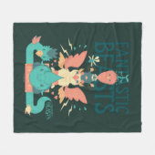 Couverture Polaire Dessin animé Fantastique Beast Emerge From Suitcas (Devant (Horizontal))