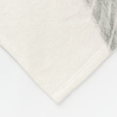 Couverture Polaire Dessin au crayon de lapin (Coin)