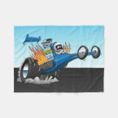 Couverture Polaire Dessin de Dragster Top Fuel (Devant (Horizontal))