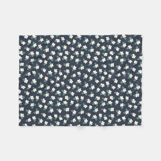 Couverture Polaire Dessin de fleurs (Devant (Horizontal))
